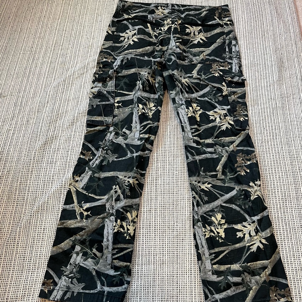 Smoke & Ash Camouflage Straight Leg Cargo Pants 34x32